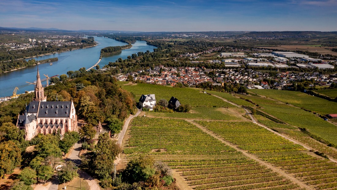 Binger Kirchberg with St. Rupert's monastery