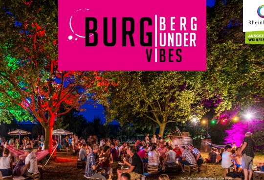 The wine festival was also recognized as another &quot;Rheinhessen EXCELLENT wine festival&quot; in the red wine town of Ingelheim., © Organizer of BurgBerg under Vibes / Philipp Wasem