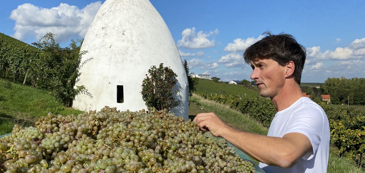 Weingut Bäder_Winzer mit Trullo, © Weingut Bäder