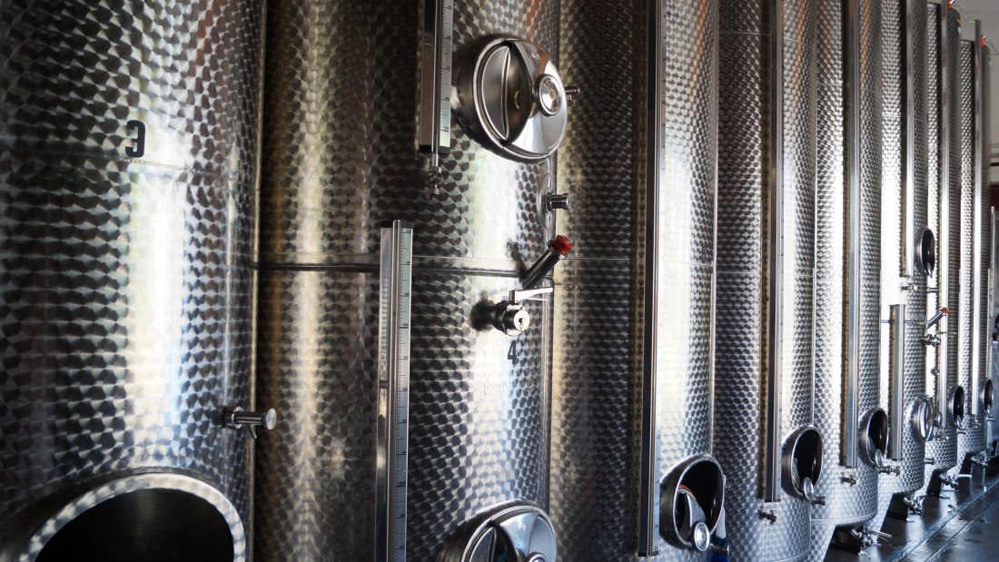 Weingut Christ_Edelstahltank, © Weingut Christ