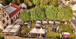 Frühlingsweinfest am Winzerkeller - Drohnenaufnahme © Rainer Oppenheimer/Stadt Ingelheim