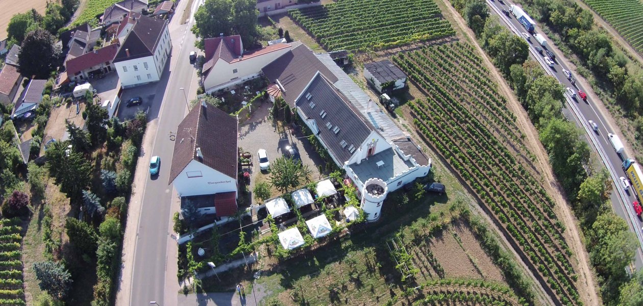 aerial view Burgunderhof, © Burgunderhof Mergel