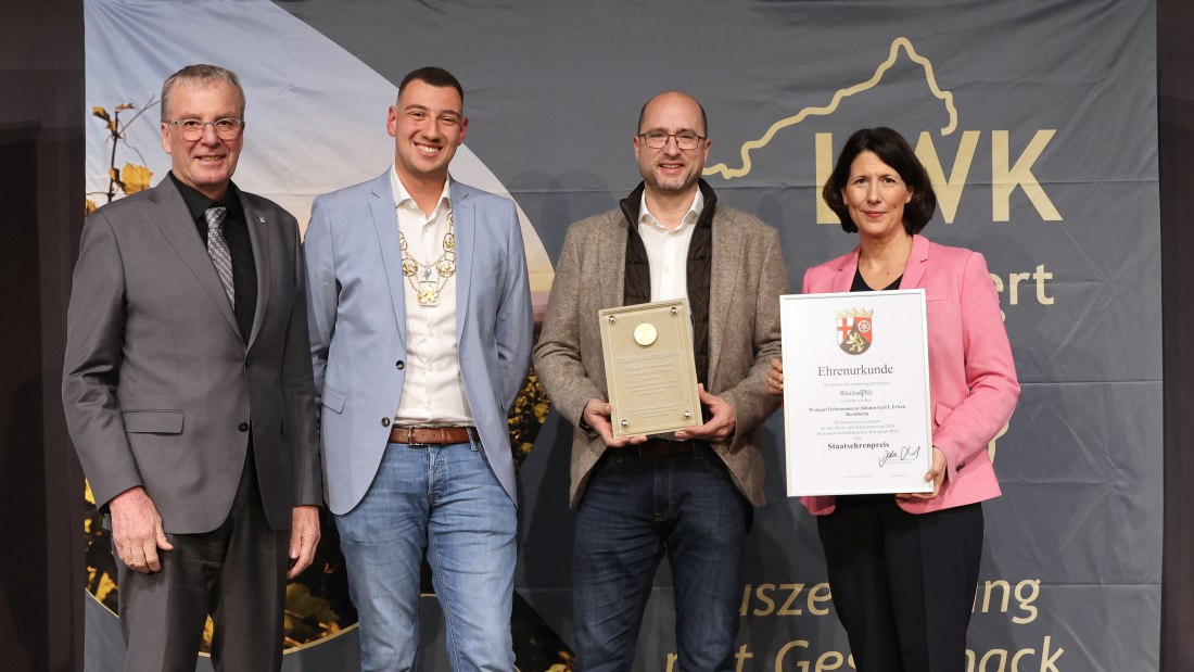 Staatsehrenpreis_2024_Weingut Oekonomierat Johann Geil I Erben, Bechtheim, © LWK RLP / Alexander Sell